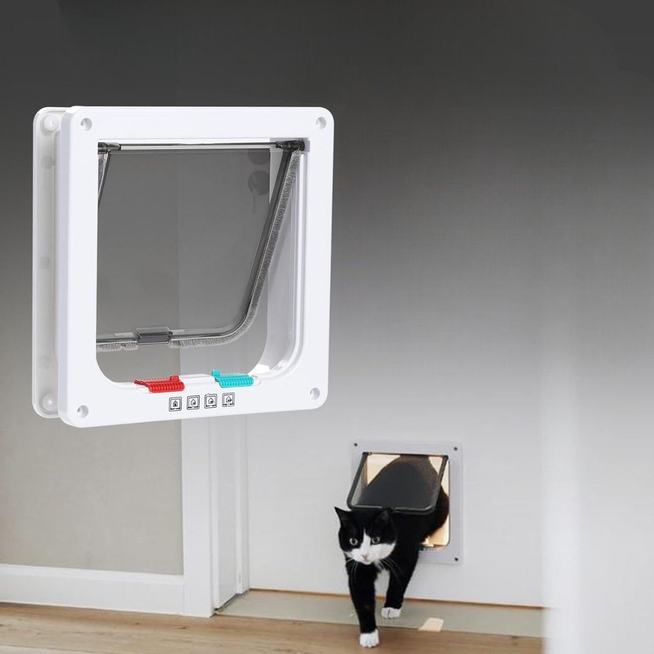 Chatière Électronique - SmartPetDoor™ - Blanc - Mon Chattitude