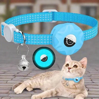 Collier Airtag Chat - CatAirTagCollar™ - Bleu - Mon Chattitude